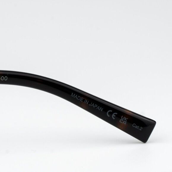 NEW Saint Laurent SL707 003 Ruthenium Grey Havana Nicotine Oval Unisex Sunglasse - Picture 8 of 10